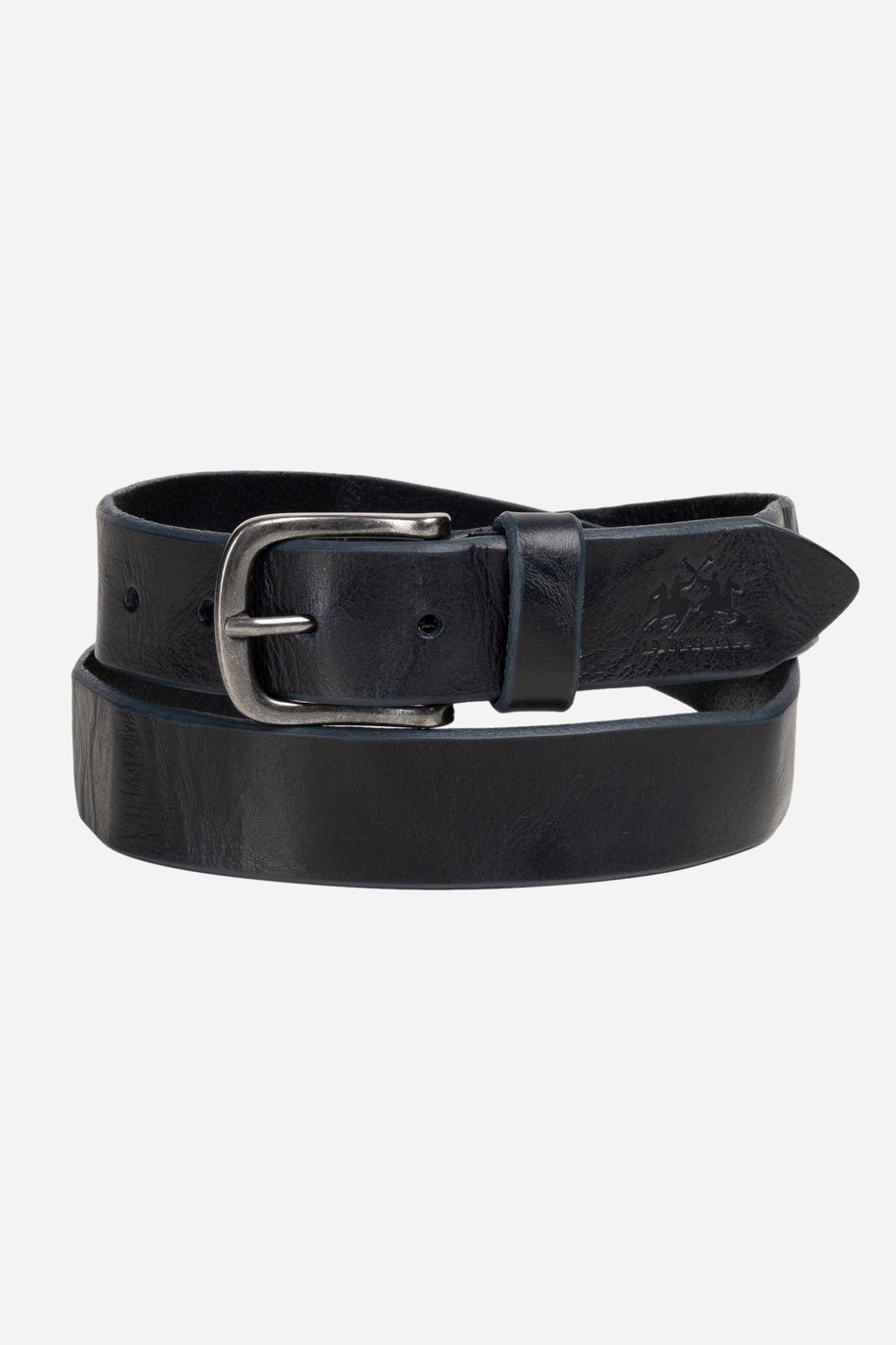 Blue leather belt - Accessories | La Martina - Official Online Shop