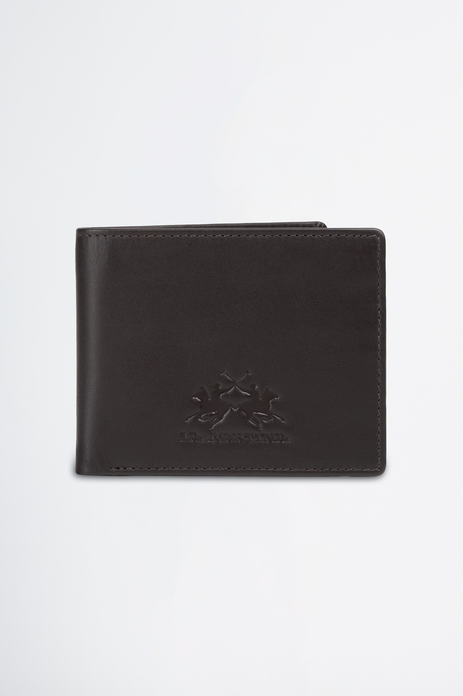 Leather wallet in solid colour - Wallets and key chains | La Martina - Official Online Shop