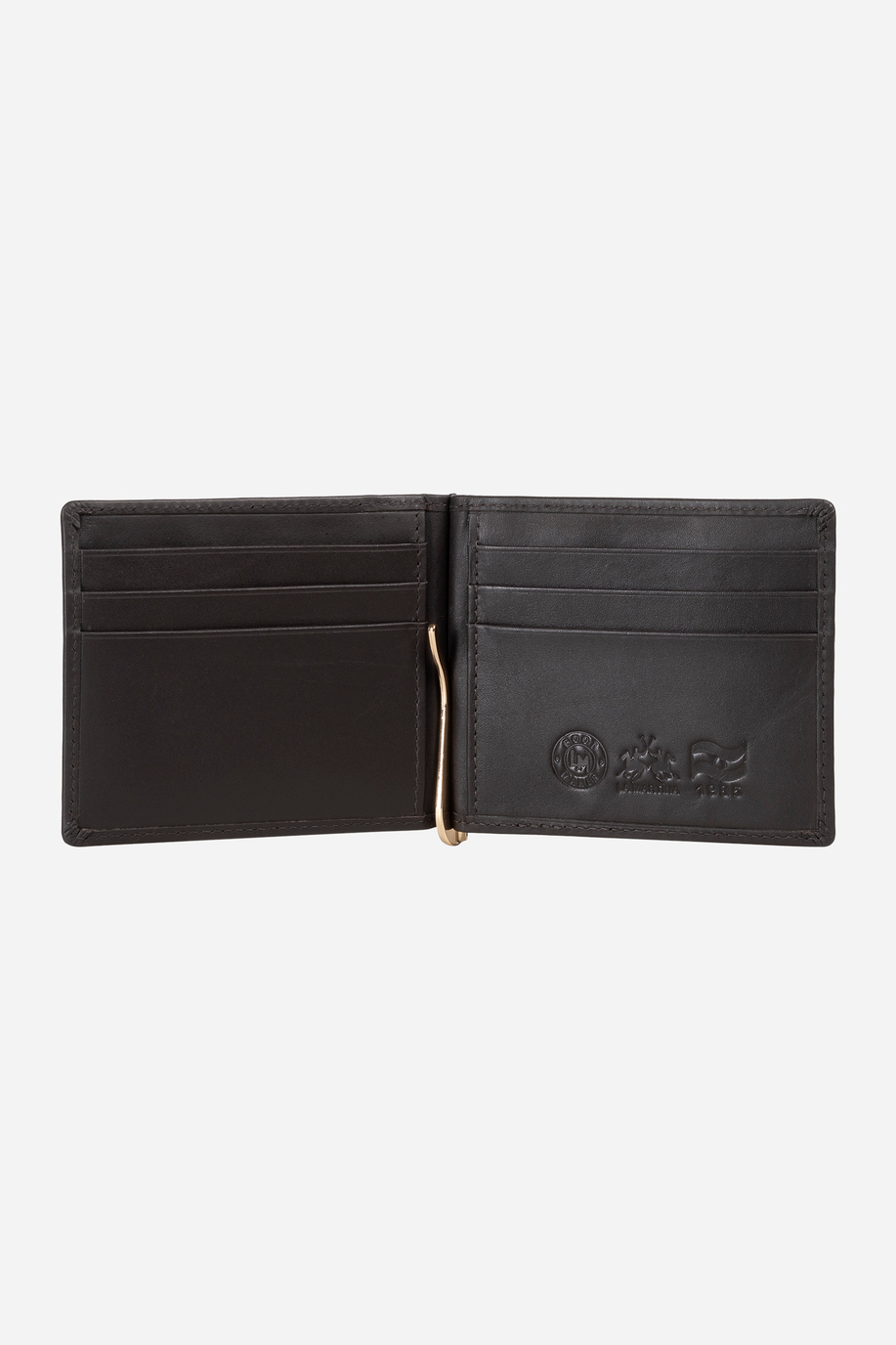 Men leather wallet in solid colour - test | La Martina - Official Online Shop