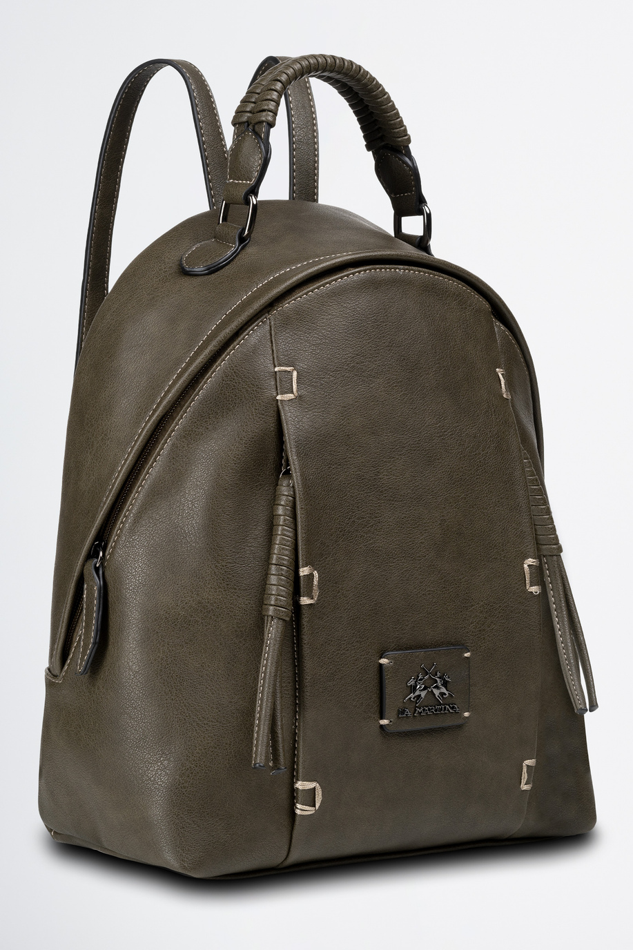 Backpack in aged PU fabric - Woman leather goods | La Martina - Official Online Shop