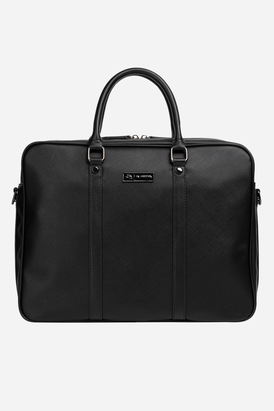 Solid color pu fabric briefcase - Emilio - presale | La Martina - Official Online Shop
