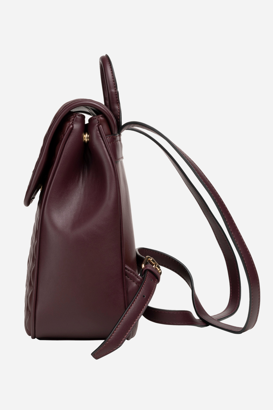 Backpack solid color burgundy fabric pu - Isabel - Monogrammed gifts for her | La Martina - Official Online Shop