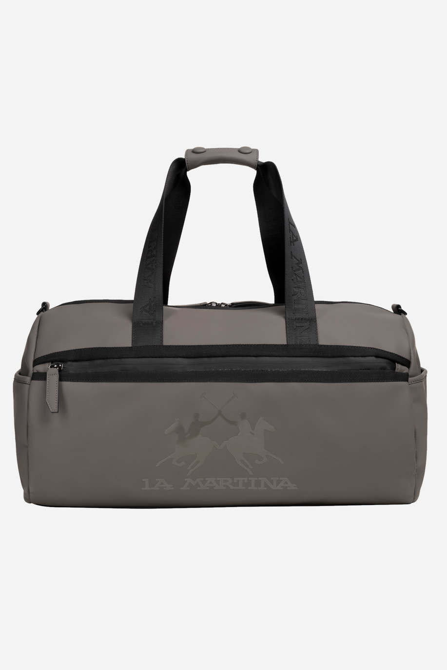 Plain grey pu fabric bag - Augusto - presale | La Martina - Official Online Shop