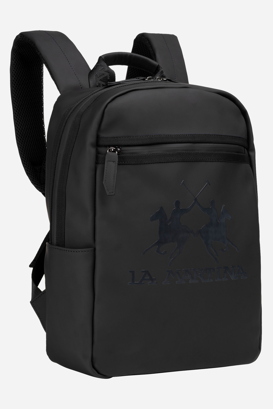 Backpack solid color black fabric pu - Augusto - presale | La Martina - Official Online Shop