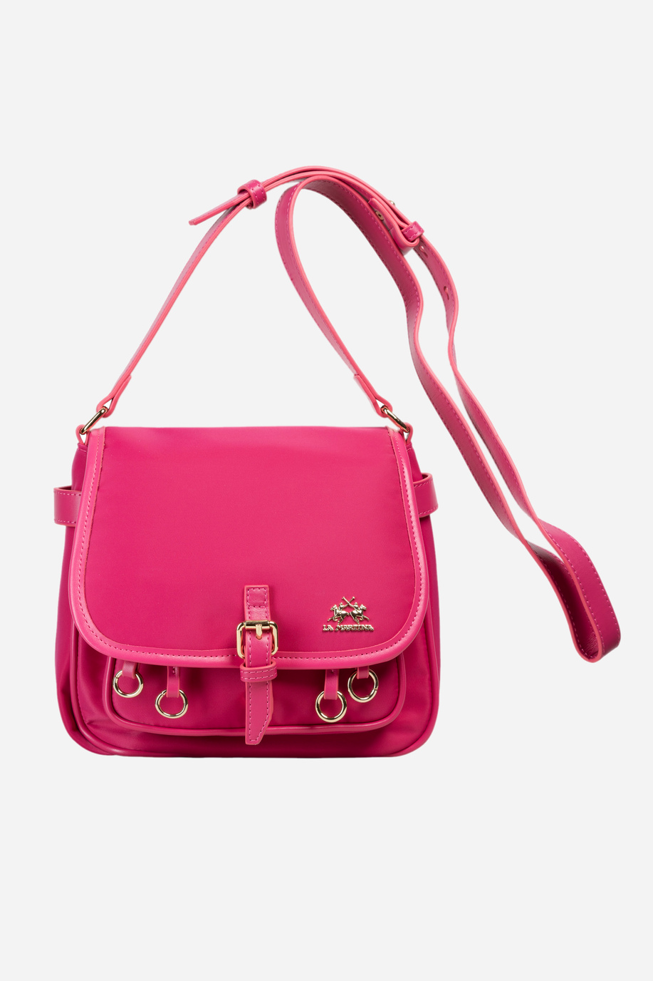 Nylon and leather crossbody bag - Heritage - Accessories | La Martina - Official Online Shop