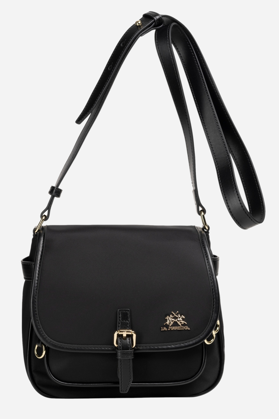 Nylon and leather crossbody bag - Heritage - Bags | La Martina - Official Online Shop
