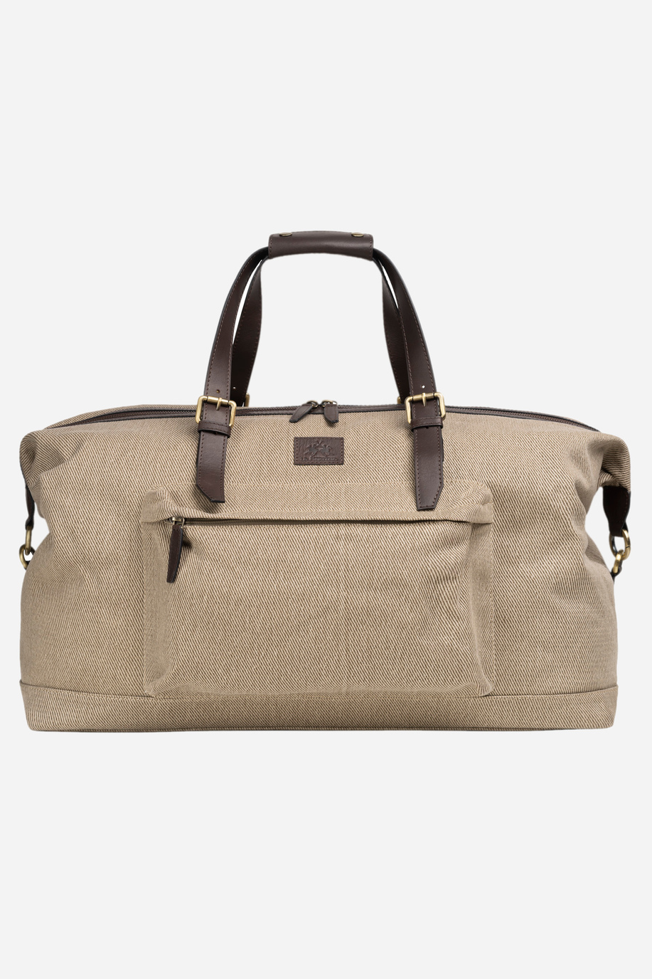 Grand sac unisexe en coton et cuir – Ivan - Accessoires | La Martina - Official Online Shop