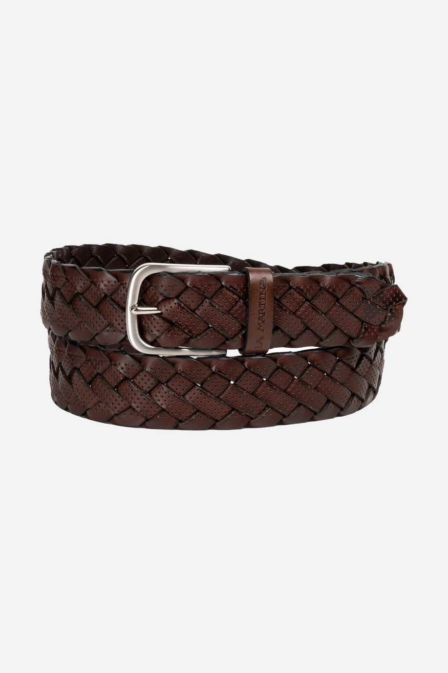 Men's belt in woven leather - Belts | La Martina - Official Online Shop