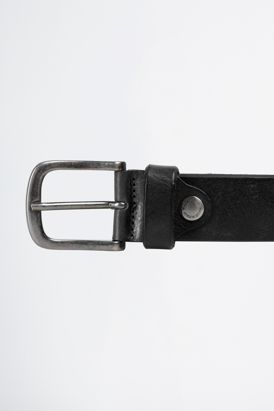 Belt in leather with buckle - test | La Martina - Official Online Shop