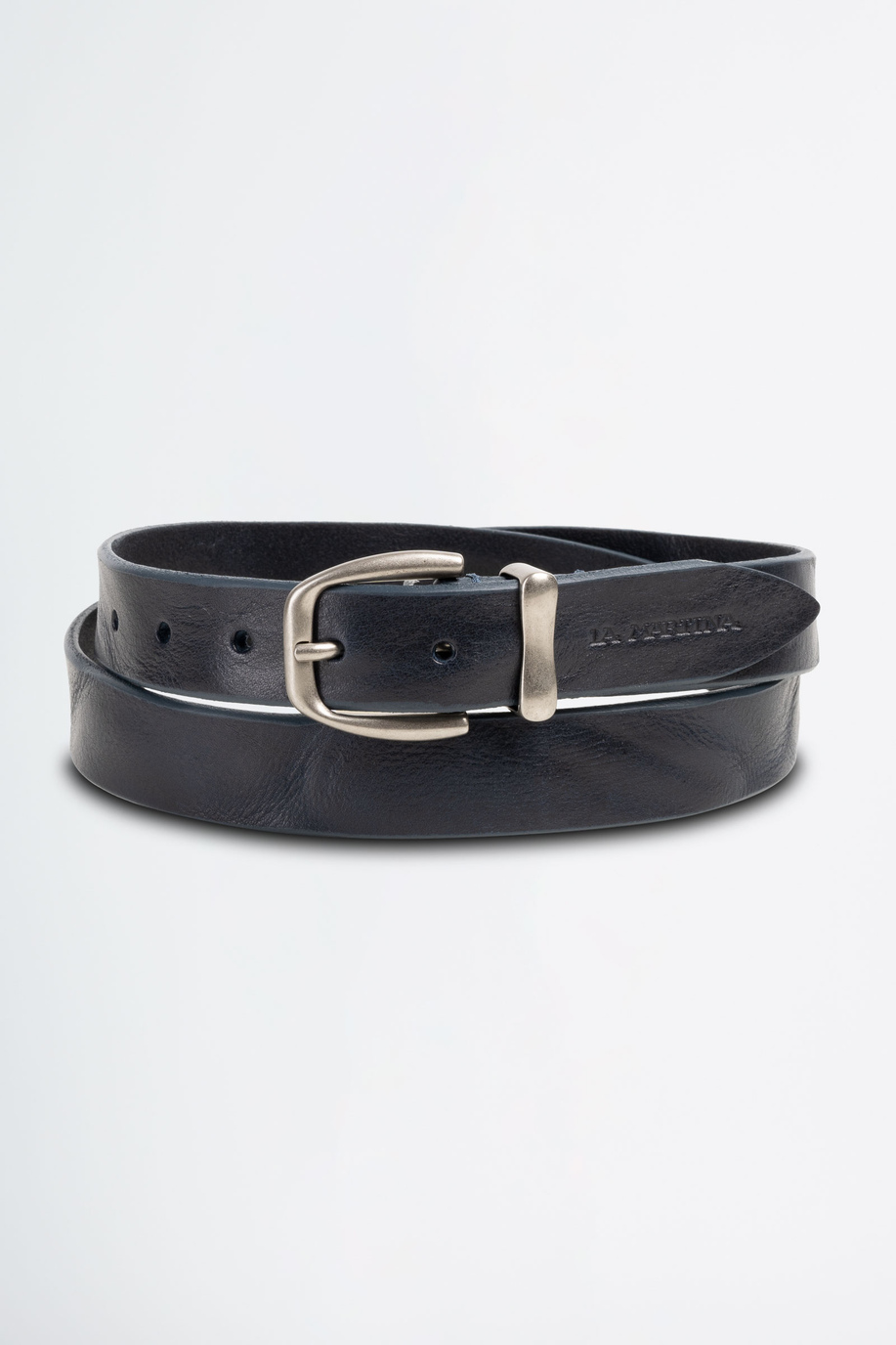 Belt in leather with buckle - test | La Martina - Official Online Shop