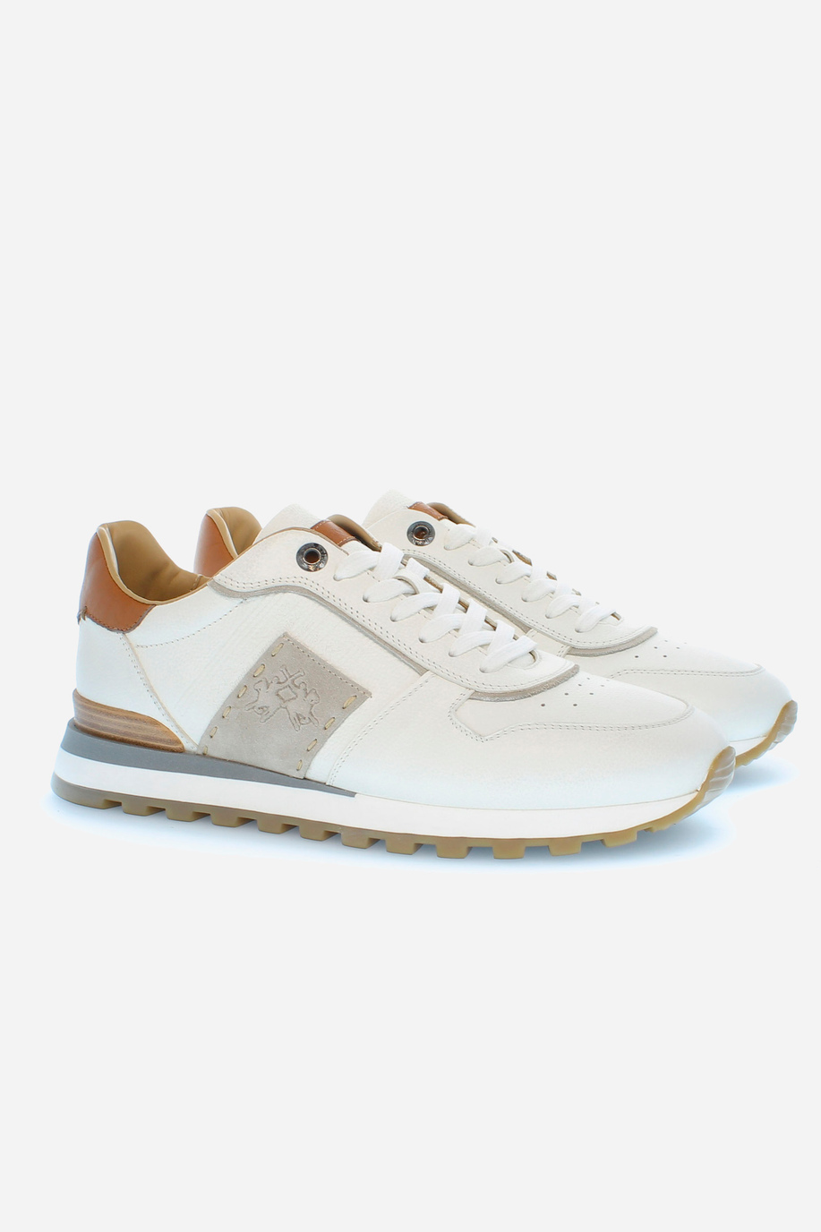 Leather trainers - BP + BR + CC (all seasons - never on sale) | La Martina - Official Online Shop
