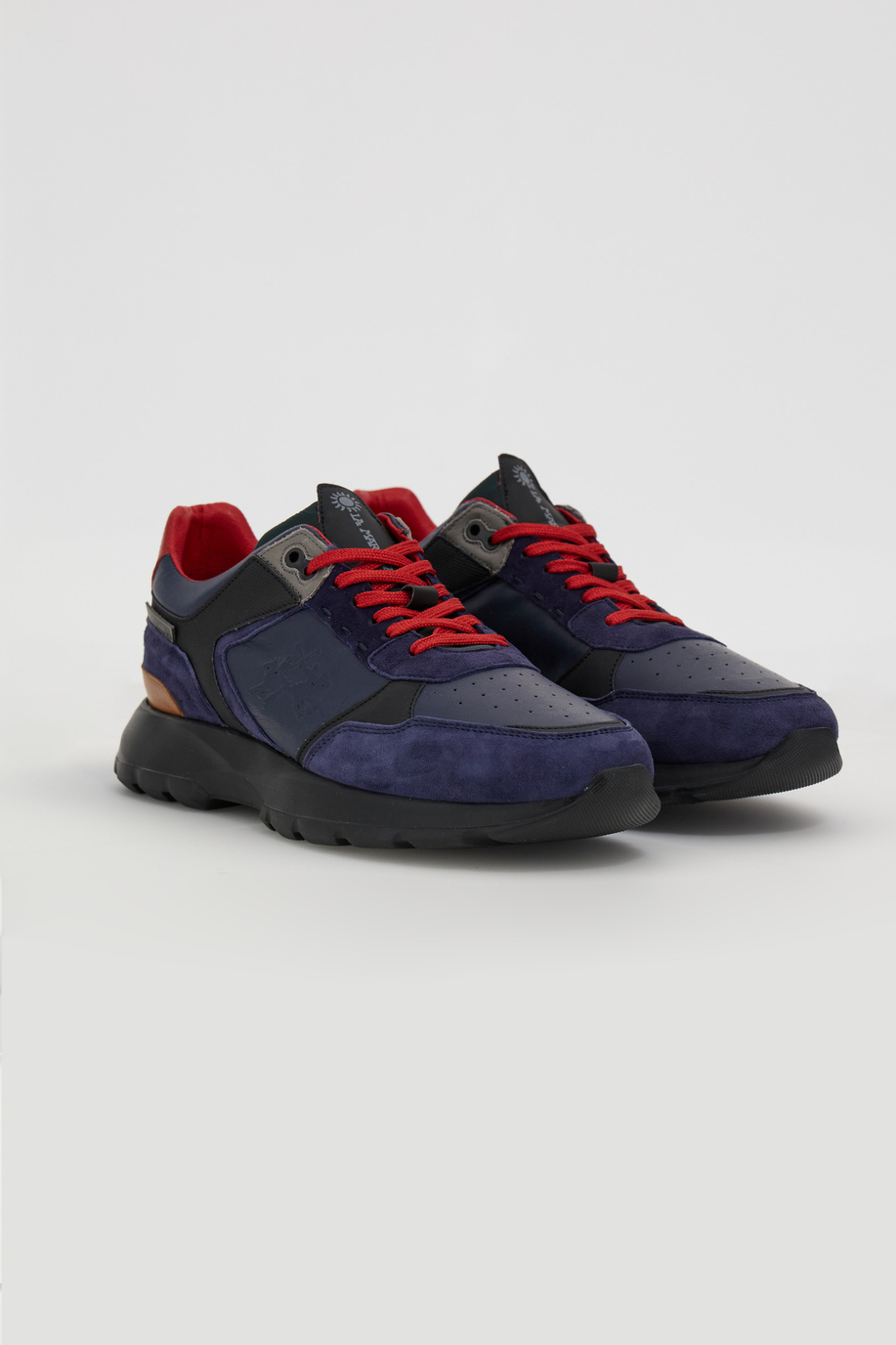 Sneaker in pelle mista - Scarpe | La Martina - Official Online Shop