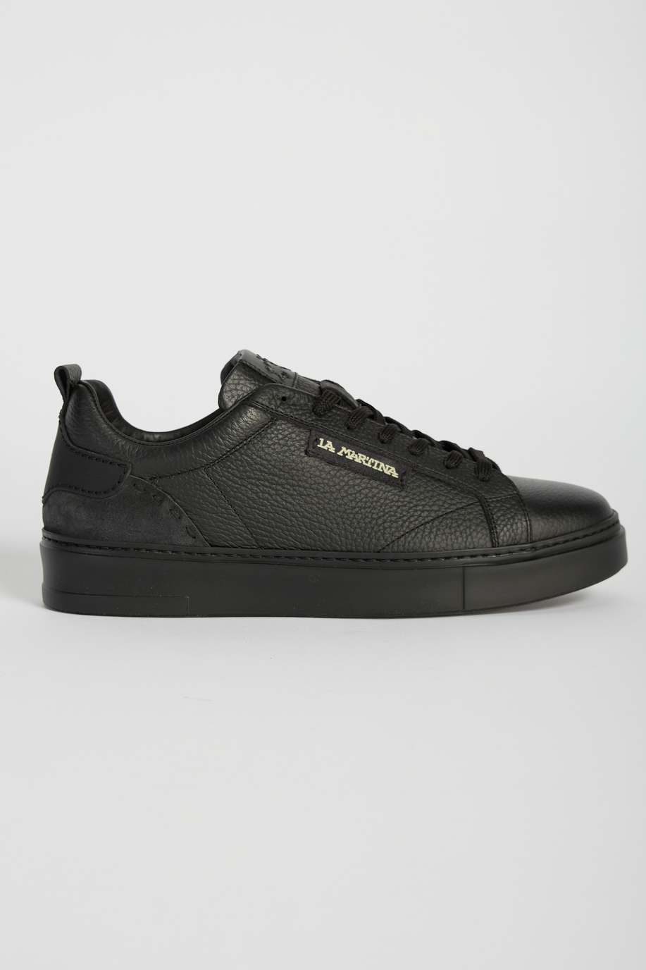 Mixed leather trainers - SALE | La Martina - Official Online Shop