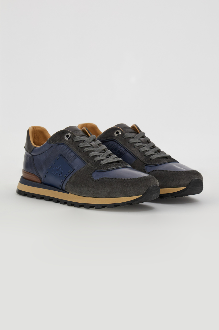 Mixed leather trainers - Shoes and Accessories | La Martina - Official Online Shop