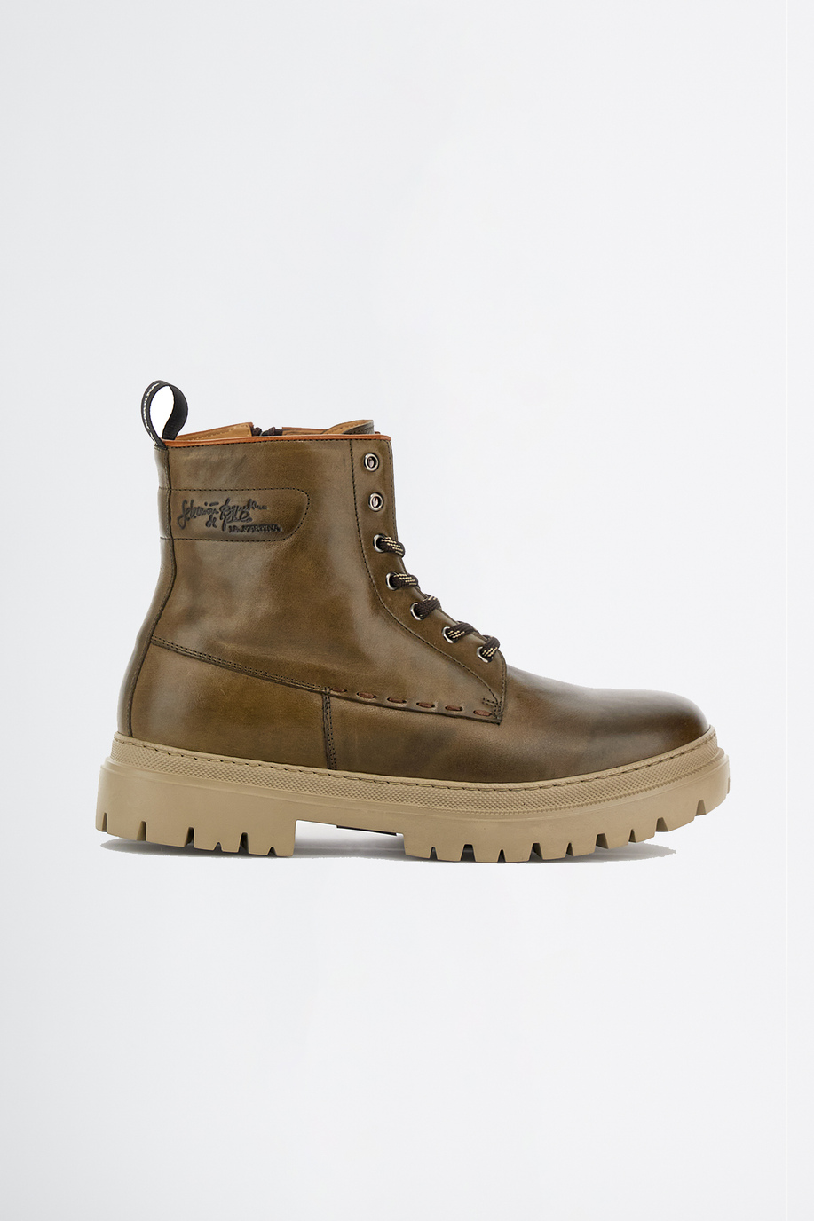 Mountain ankle boot in leather - test 2 | La Martina - Official Online Shop