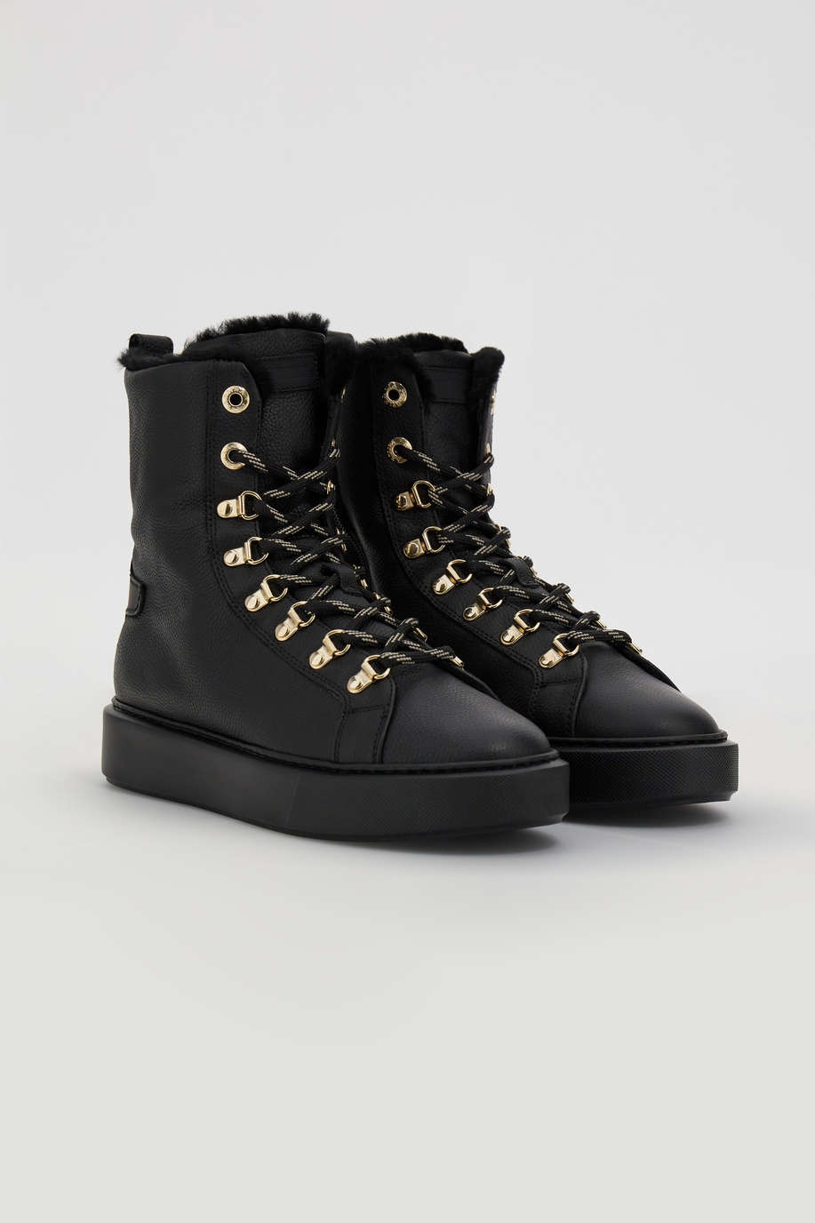 Stiefel aus gemischtem Leder - Winterlooks für sie | La Martina - Official Online Shop
