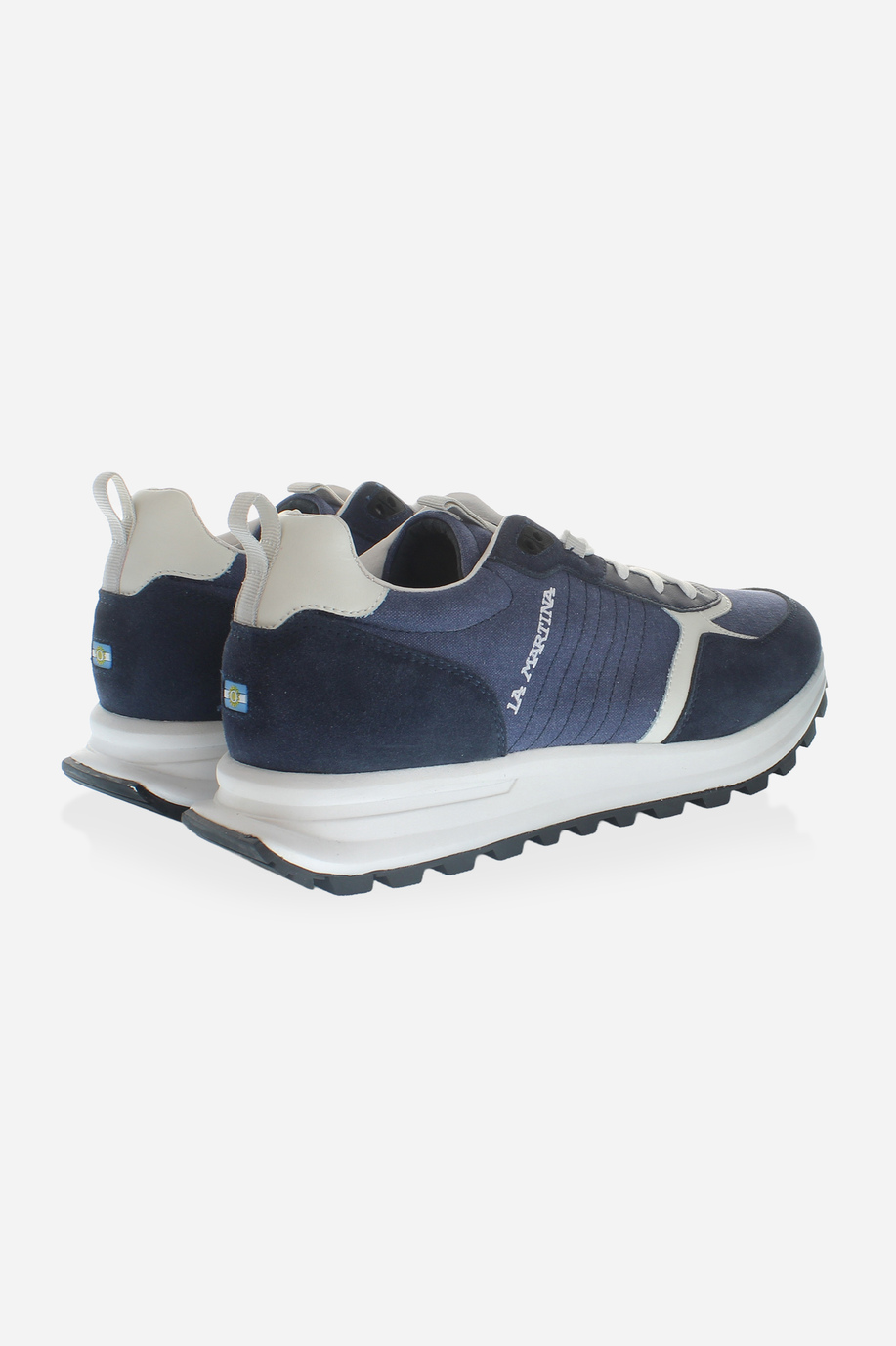 Fabric and suede trainers - Sneakers | La Martina - Official Online Shop