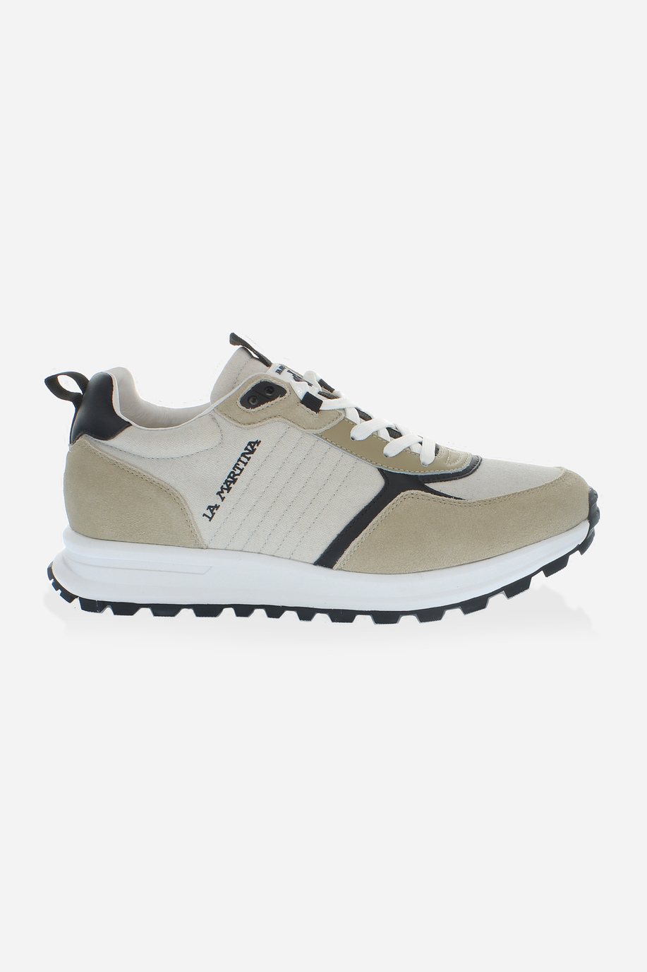 Fabric and suede trainers - Footwear | La Martina - Official Online Shop