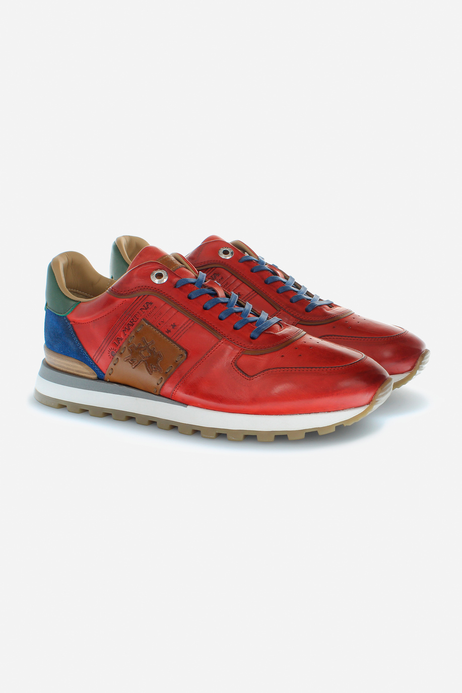 Leder-Sneaker - Schuhe und Accessoires | La Martina - Official Online Shop