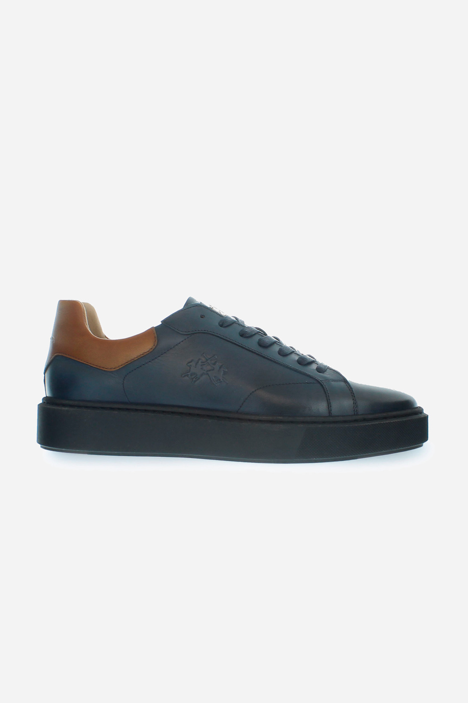 Men vegetable calfskin leather sneakers - Sneakers | La Martina - Official Online Shop
