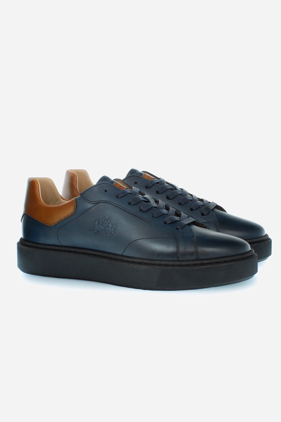 Herren Sneakers aus pflanzlichem Kalbsleder - Schuhe | La Martina - Official Online Shop