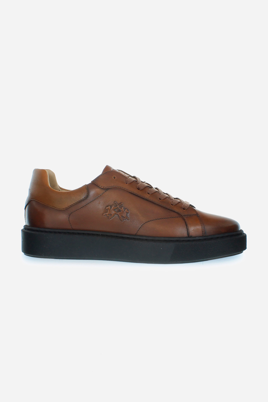 Men leather vegetable calfskin sneakers - Sneakers | La Martina - Official Online Shop