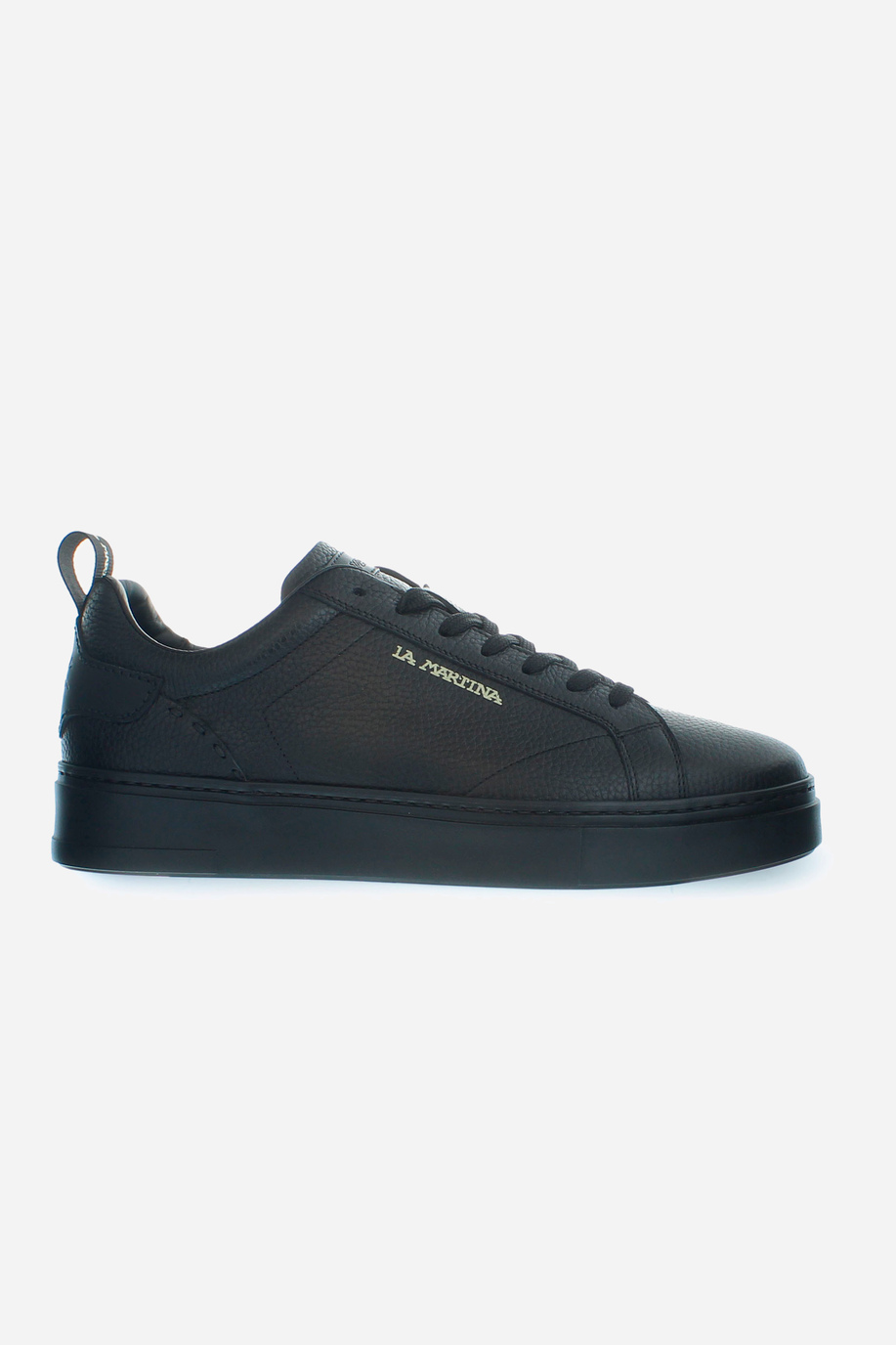 Men’s soft tumbled leather trainer - Sneakers | La Martina - Official Online Shop