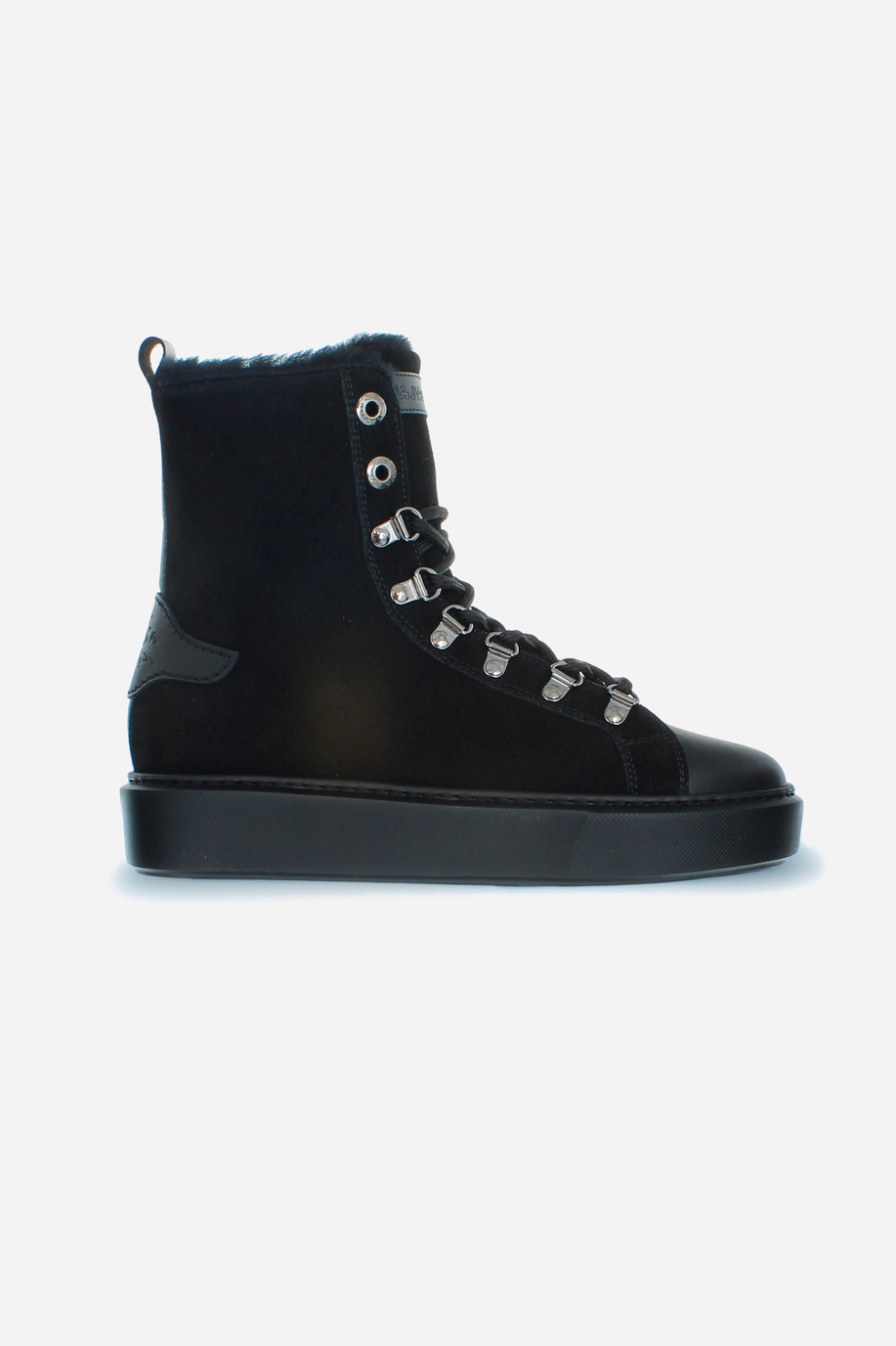 High-top womencupsole trainers with sheepskin lining - Sneakers | La Martina - Official Online Shop
