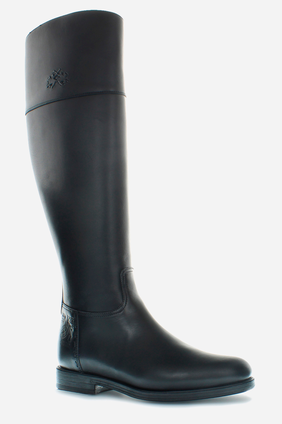 Women’s equestrian style leather boot - Footwear | La Martina - Official Online Shop
