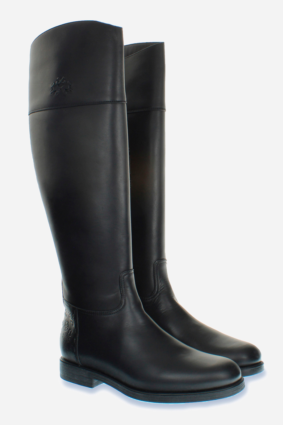 Women’s equestrian style leather boot - Footwear | La Martina - Official Online Shop