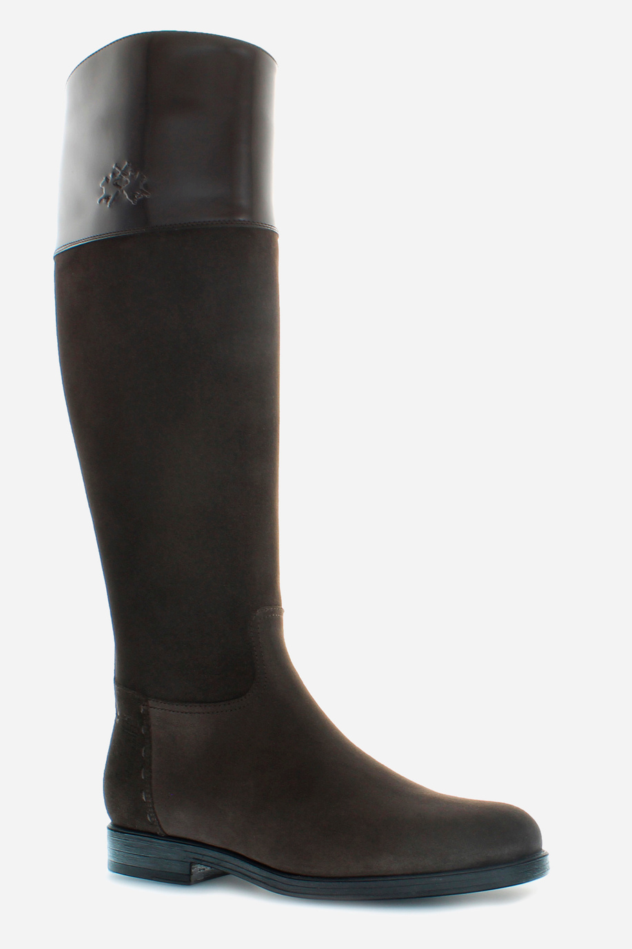 Women’s equestrian style boot in suede - Footwear | La Martina - Official Online Shop