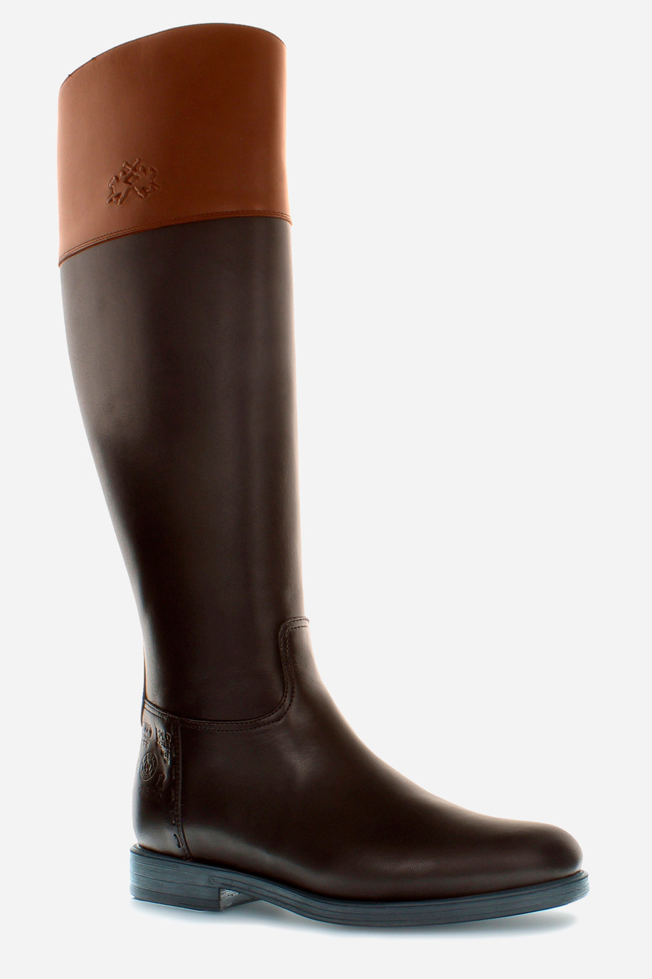 Women's equestrian-inspired boot in soft cowhide - Footwear | La Martina - Official Online Shop