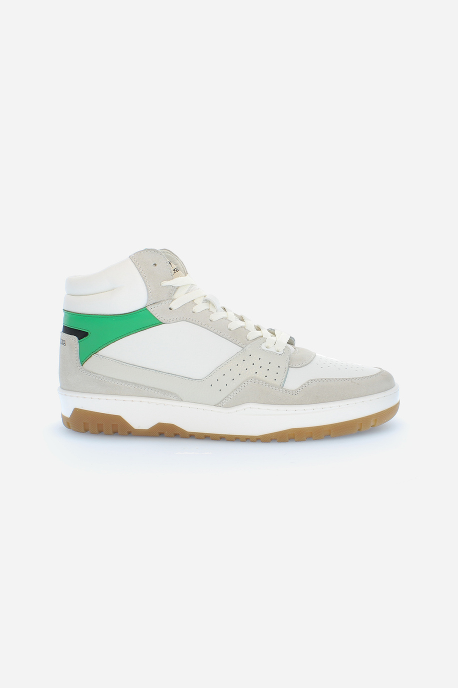 Men’s sneaker vintage basketball shoe in mixed vegetable suede - Field 85 - Shoes and Accessories | La Martina - Official Online Shop