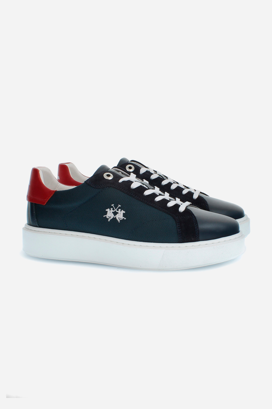 Men's trainers in leather and suede - Shoes and Accessories | La Martina - Official Online Shop