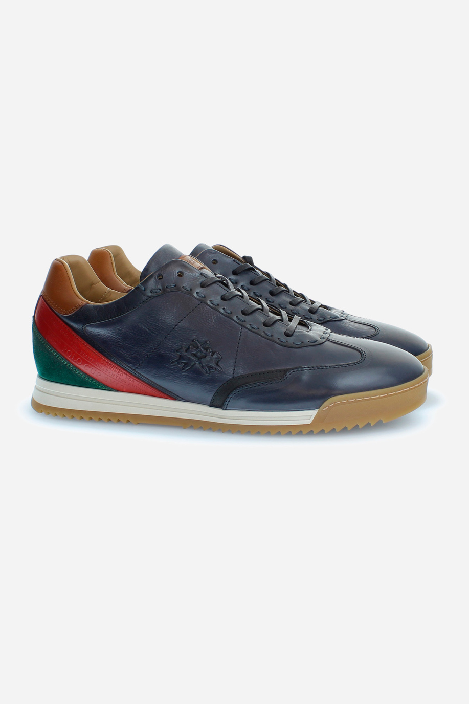 Klassischer Herren-Sneaker aus Leder - Schuhe | La Martina - Official Online Shop