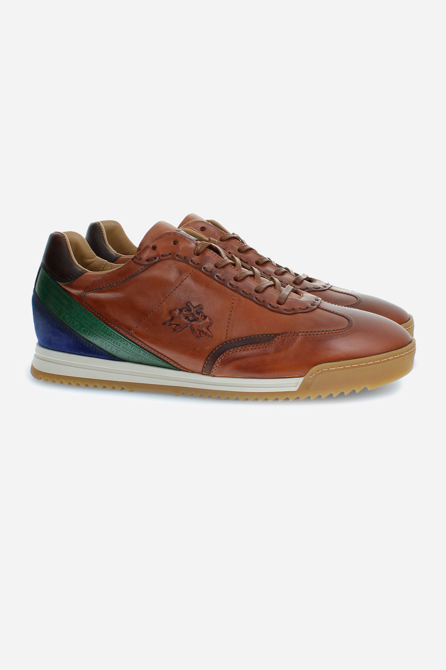 Classic men's trainers in leather - Footwear | La Martina - Official Online Shop