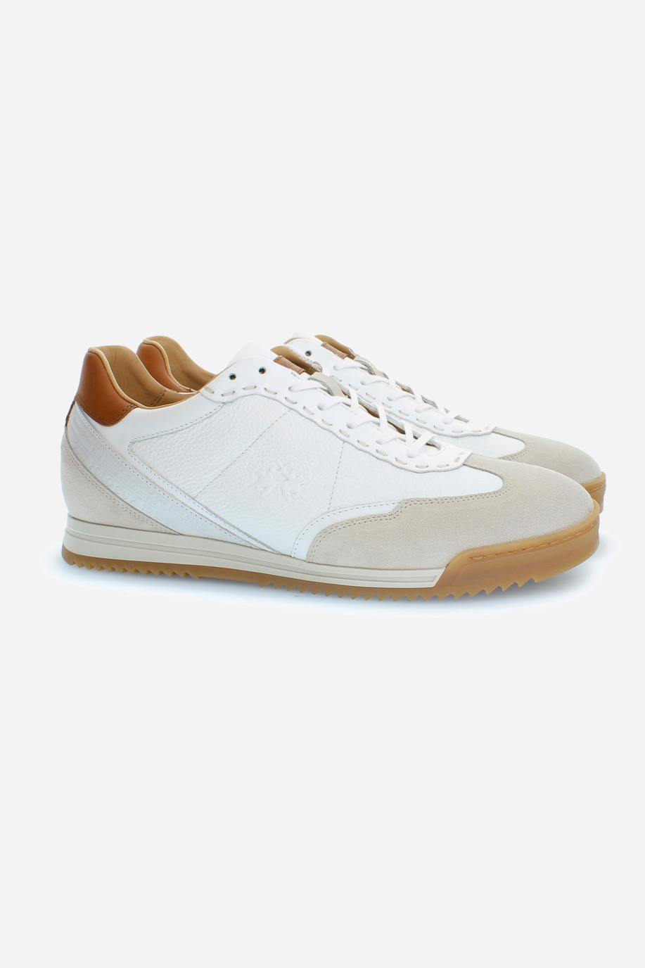 Classic men's trainers in leather - Man shoes | La Martina - Official Online Shop