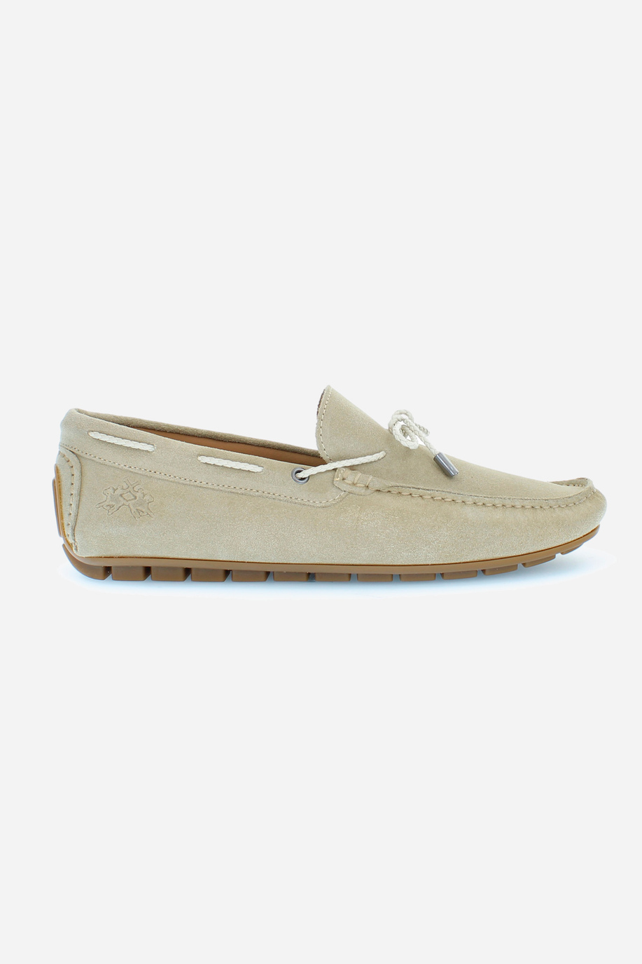 Men's suede loafers with laces - Formal Shoes | La Martina - Official Online Shop