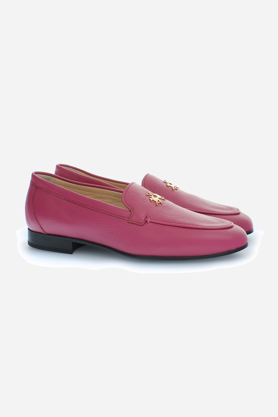 Mocassins pour femme en cuir - Chaussures | La Martina - Official Online Shop