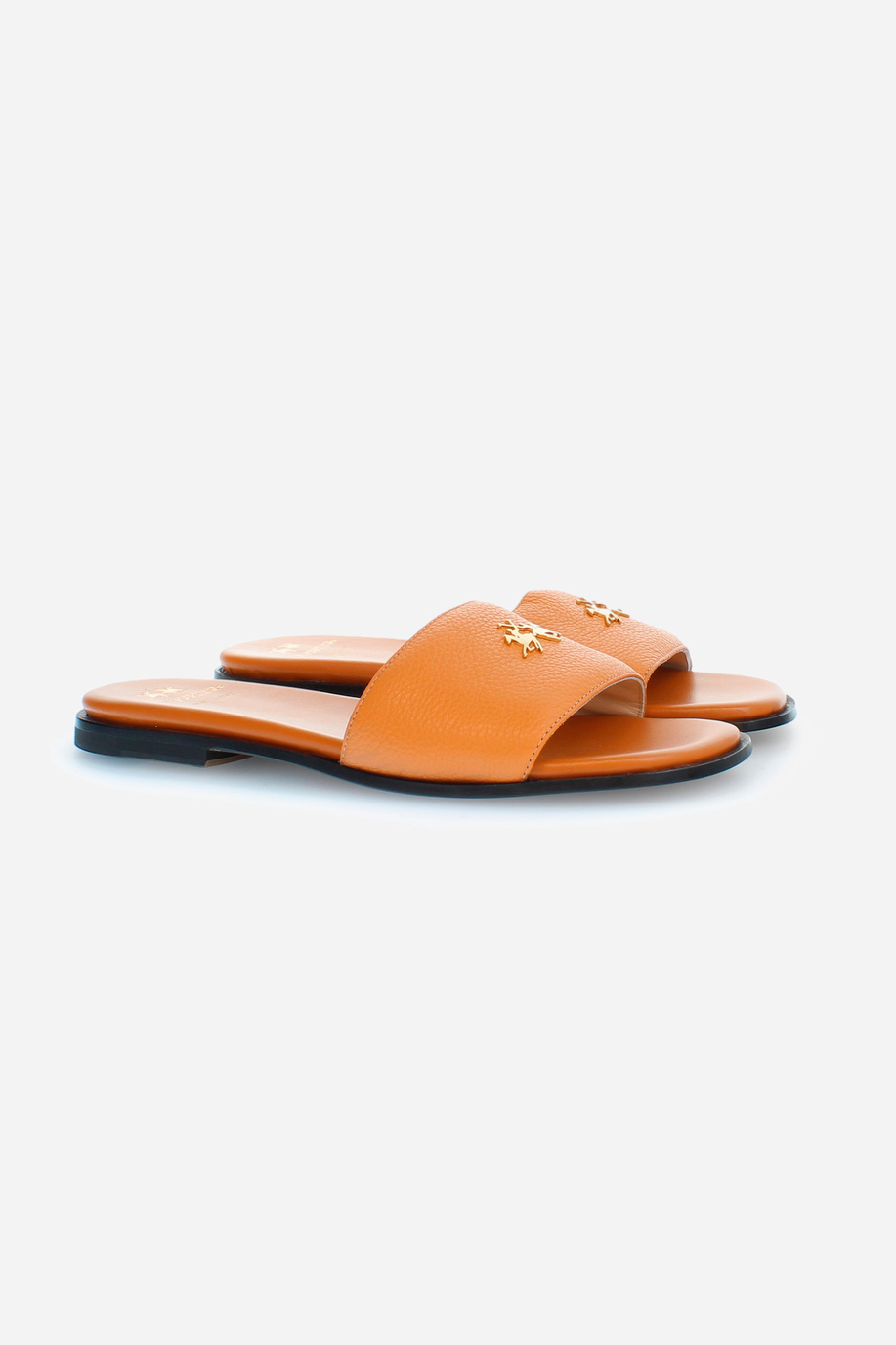 Sandalo da donna in pelle - Scarpe | La Martina - Official Online Shop
