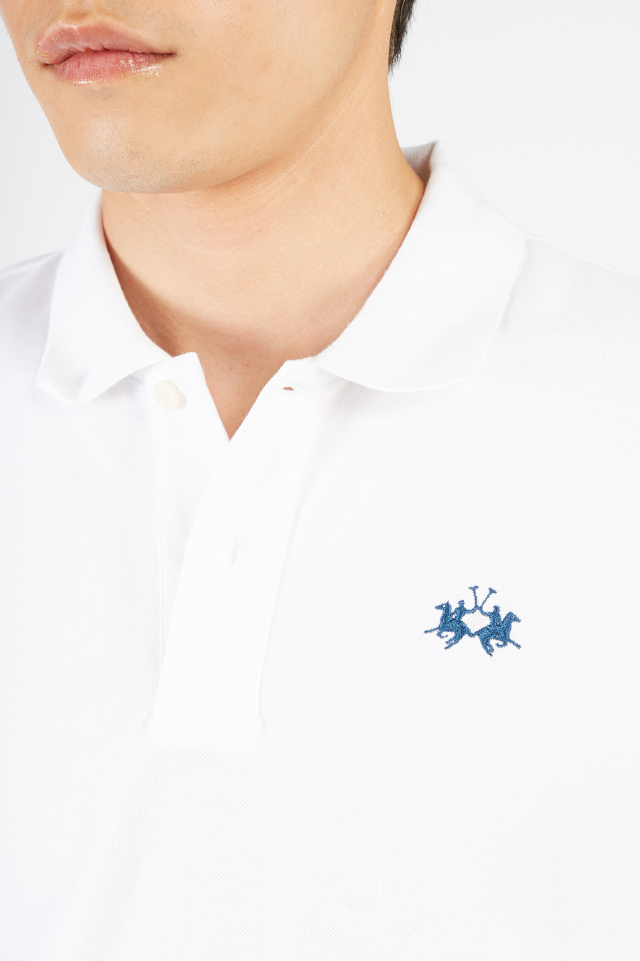 Men's regular fit short-sleeved polo shirt - Tex - test 2 | La Martina - Official Online Shop