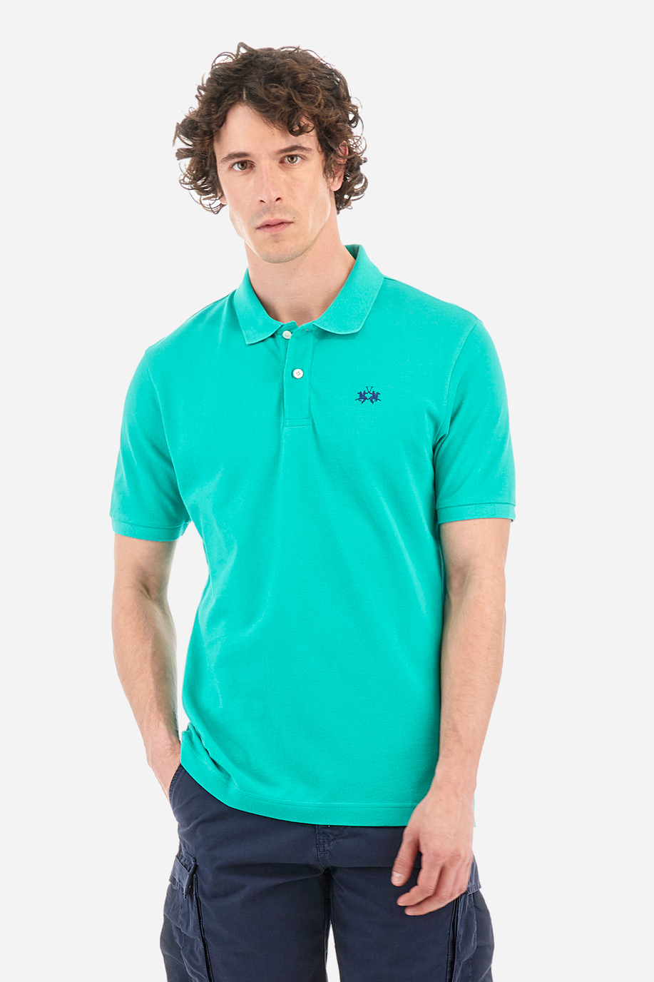 Men's regular fit short-sleeved polo shirt - Tex - Regular fit | La Martina - Official Online Shop
