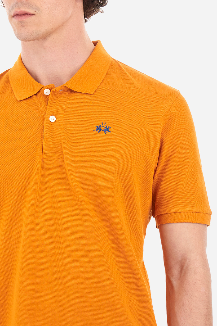 Men's regular fit short-sleeved polo shirt - Tex - New Arrivals Men | La Martina - Official Online Shop
