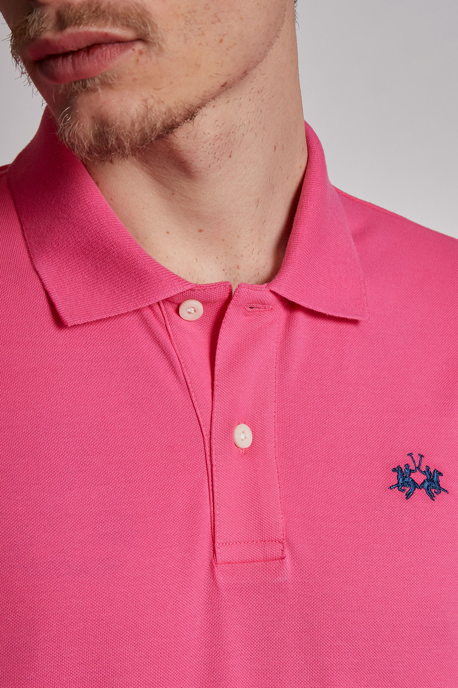Men's regular fit short-sleeved polo shirt - Tex - BP + BR + CC (all seasons - never on sale) | La Martina - Official Online Shop