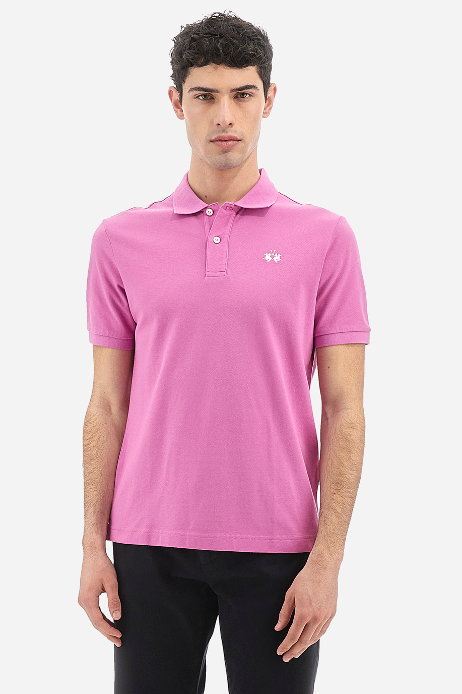 Men's regular fit short-sleeved polo shirt - Tex - Classic Basics | La Martina - Official Online Shop