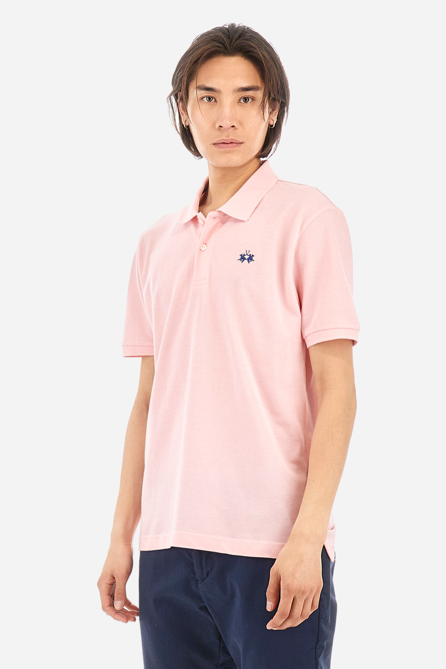 Kurzarm-Poloshirt mit geradem Schnitt für Herren - Tex - Klassische Basics | La Martina - Official Online Shop