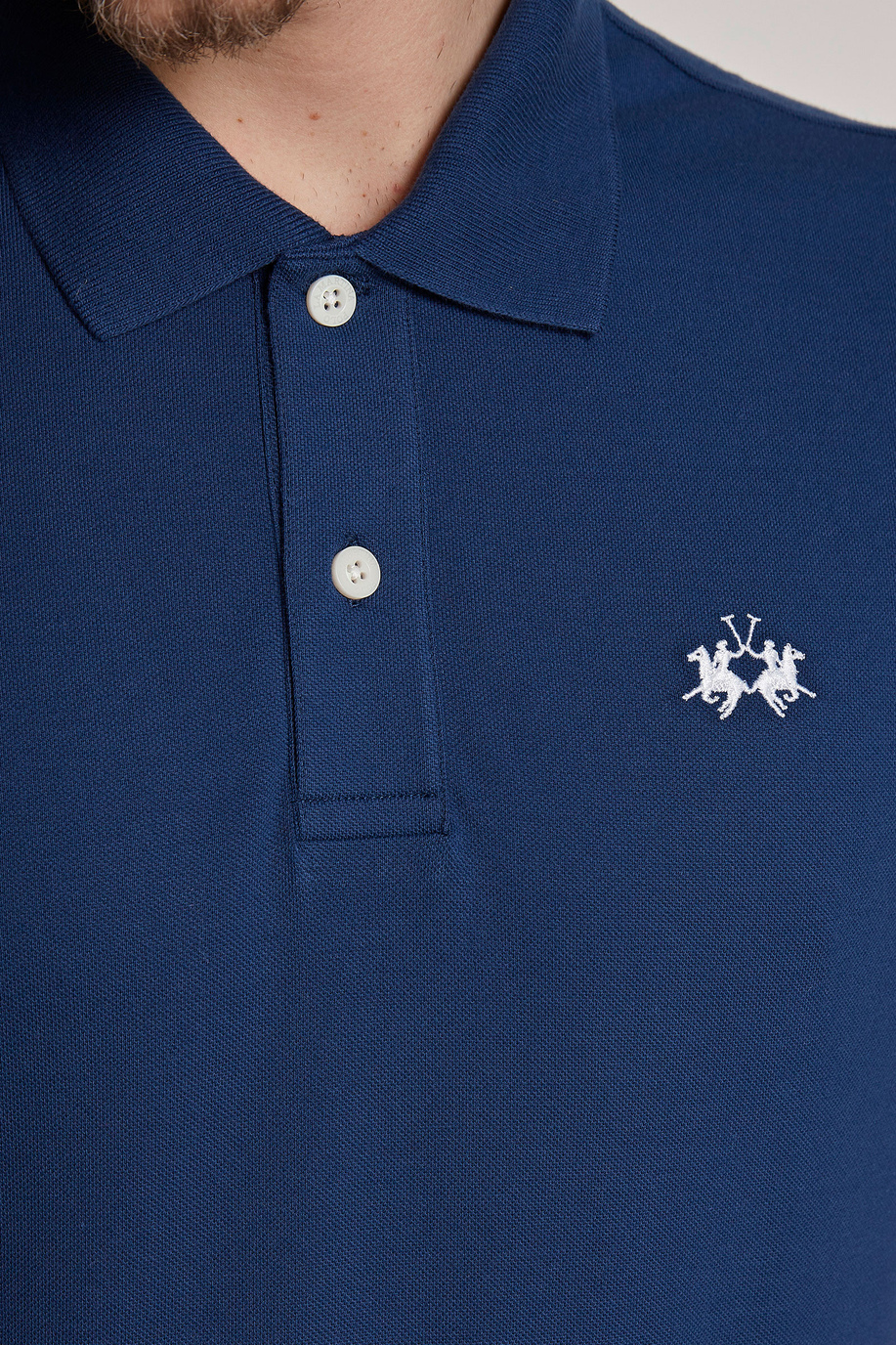 Kurzarm-Poloshirt mit geradem Schnitt für Herren - Tex - BP + BR + CC (all seasons - never on sale) | La Martina - Official Online Shop