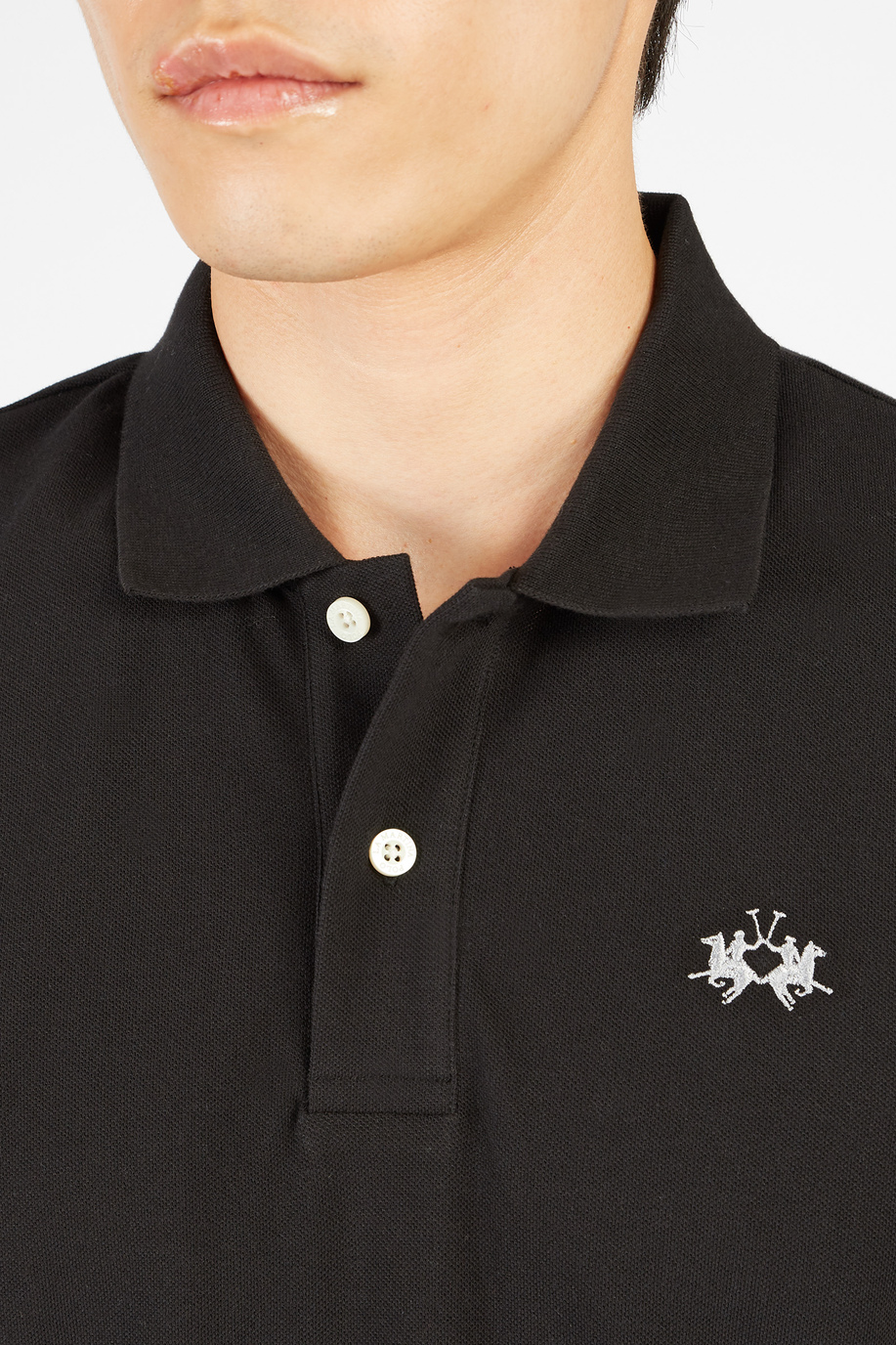 Men's regular fit short-sleeved polo shirt - Tex - no sale permanent | La Martina - Official Online Shop