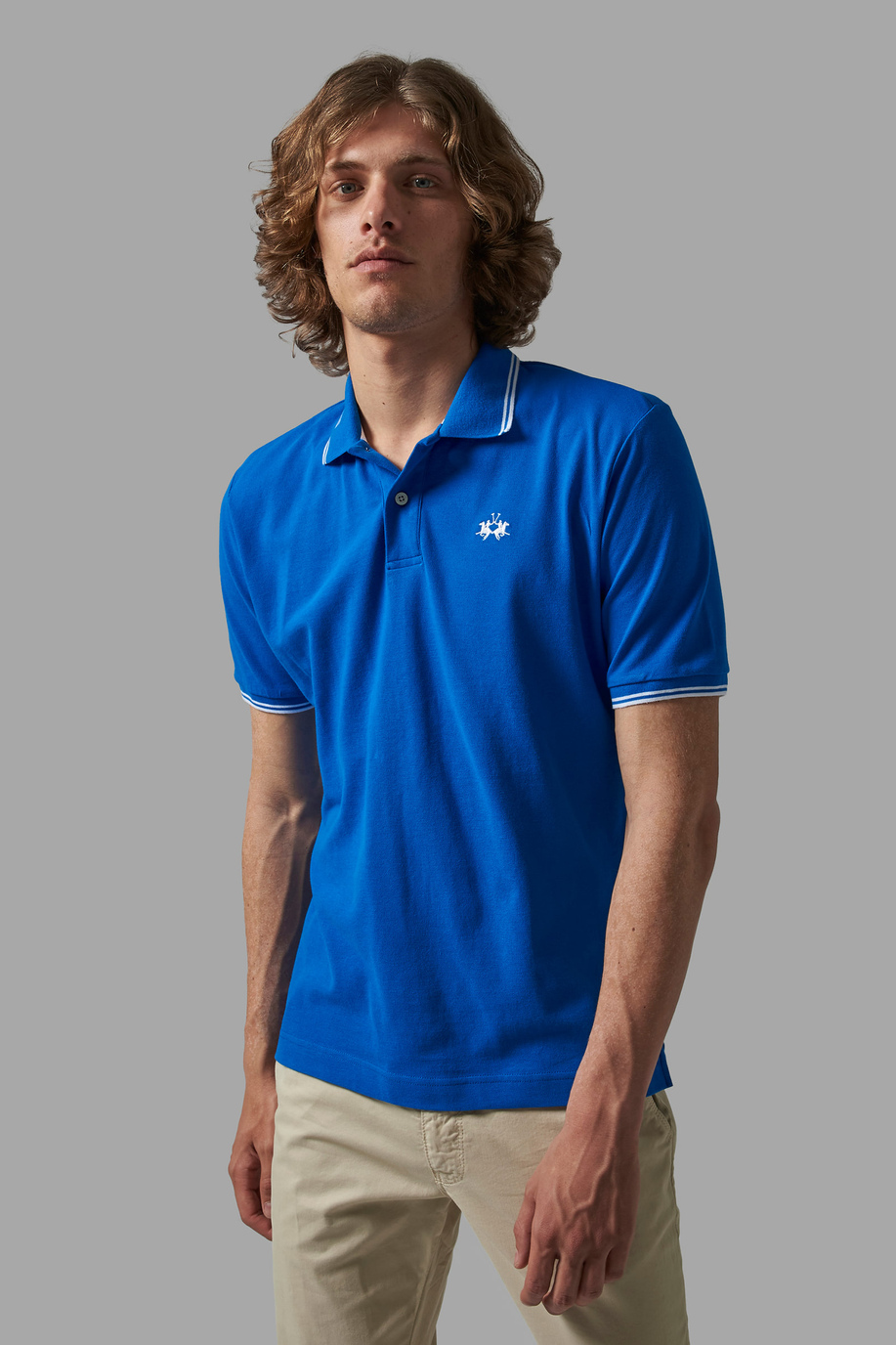 Regular-fit classic piqué polo shirt | La Martina - Official Online Shop