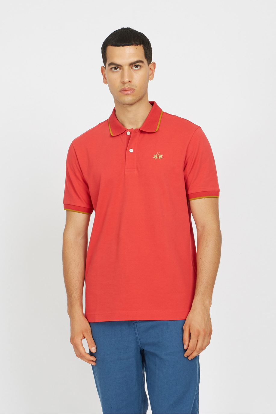Men’s regular fit short sleeve polo shirt - Anthony - Classic Basics | La Martina - Official Online Shop